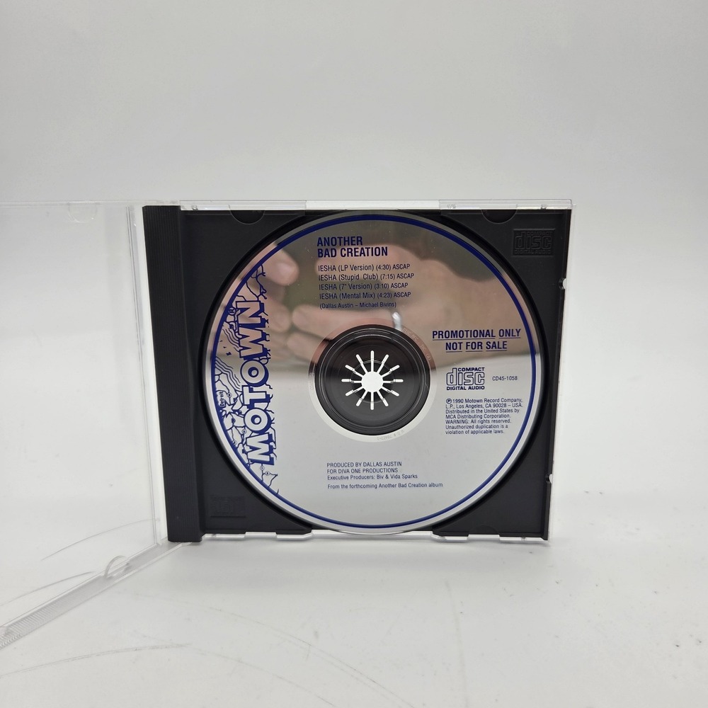 Motown Another Bad Creation - Iesha - 4-Mix Promo CD Mental Mix Stupid Club Mix